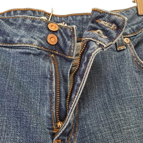 Levis 526 Jeans Womens Size 14 M Slender Boot Cut Mid Rise Dark Wash Denim - Picture 8 of 8